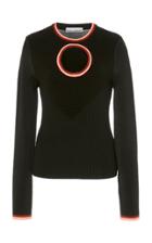 Moda Operandi Paco Rabanne Contrast-trim Cutout Ribbed-knit Sweater Size: S