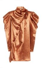 Moda Operandi Ulla Johnson Agatha Draped Satin Mini Dress