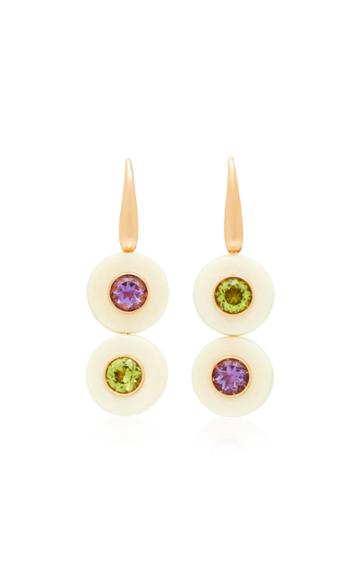 Francesca Villa Eclypse Amethyst And Peridot Earring