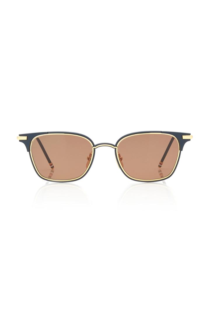 Thom Browne Sun Matte Acetate And Metal Square Sunglasses