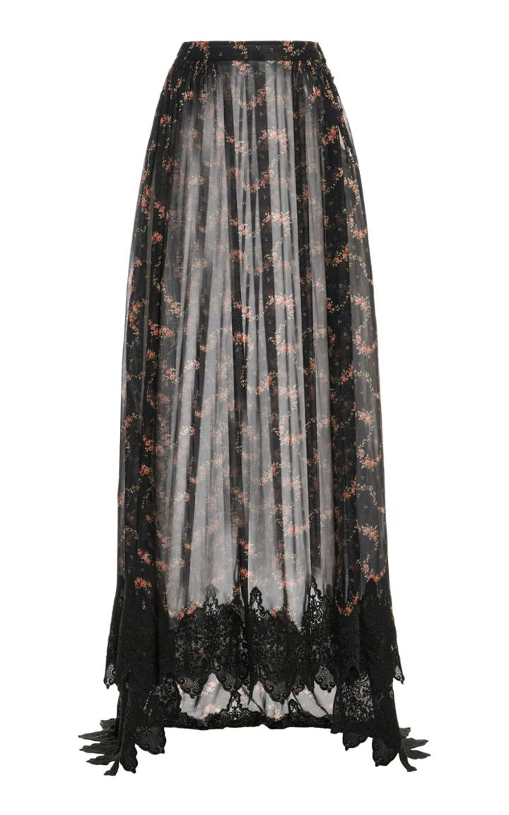 Moda Operandi Paco Rabanne Pleated Georgette Skirt