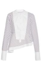 Carven Diagonal Striped Shirt