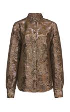 Dolce & Gabbana Long Sleeved Jacquard Lam Shirt