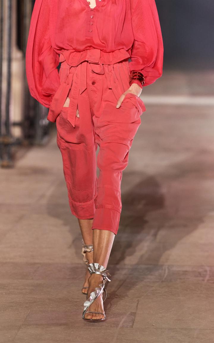 Moda Operandi Isabel Marant Fineba Woven Cropped Overalls