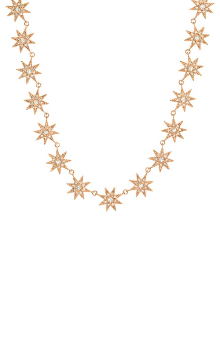 Colette Jewelry Glow Star 18k Rose-gold And Diamond Necklace