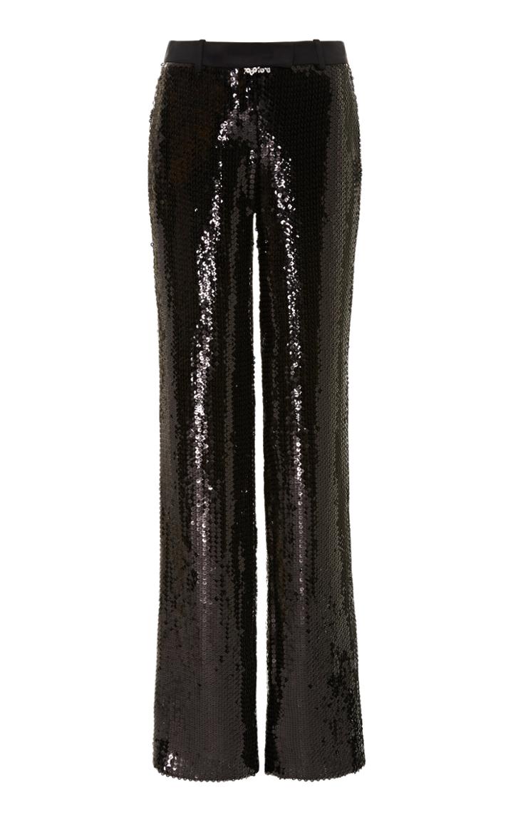 Michael Kors Collection Straight Leg Sequin Trouser