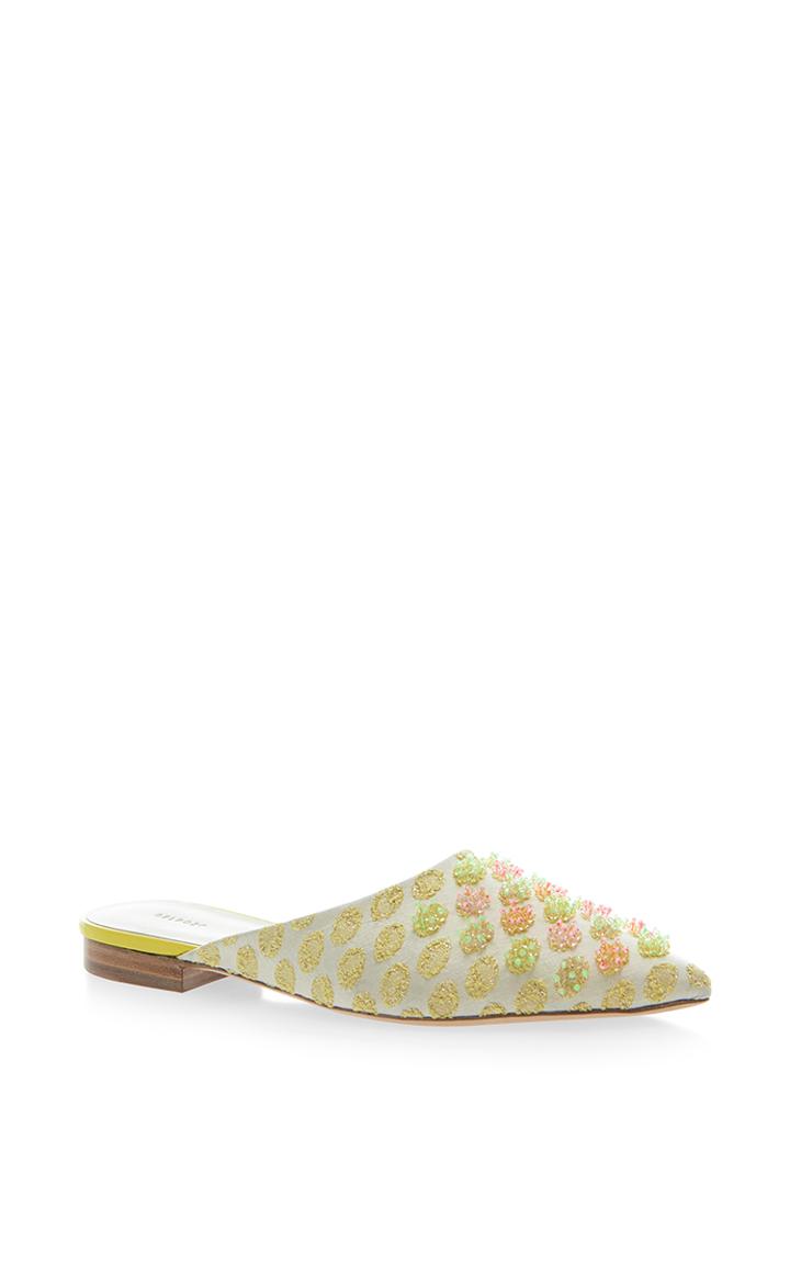 Delpozo Embellished Flat Mule