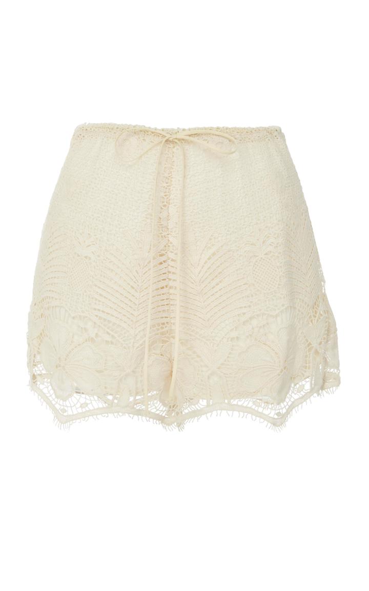 Miguelina Yara Scallop Lace Shorts