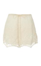 Miguelina Yara Scallop Lace Shorts