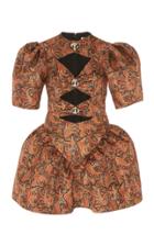 Moda Operandi Christopher Kane Paisley Cut Out Mini Dress Size: 38