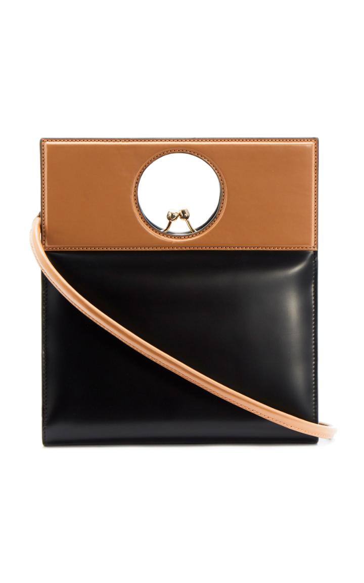 Usisi Eddie Two-tone Leather Top Handle Bag