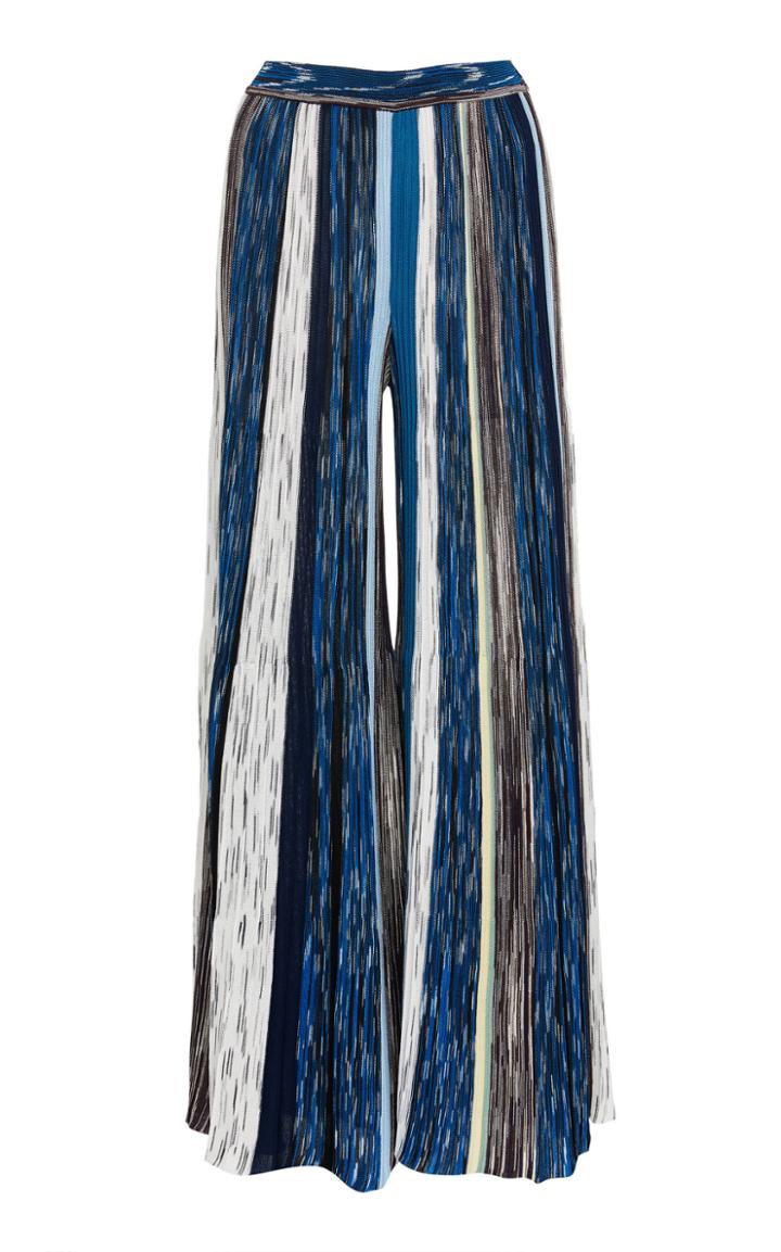 Missoni Stripe Wide-leg Crochet-knit Pants