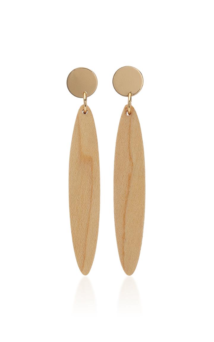 Sophie Monet Navona Gold-plated Maple Earrings