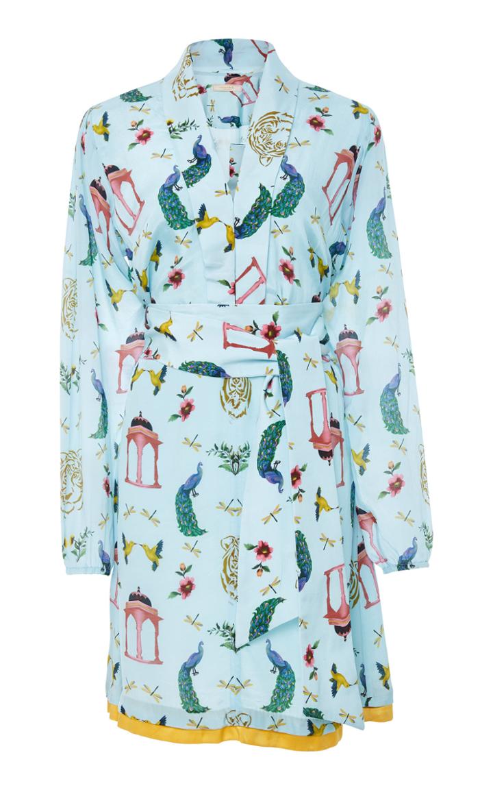 Verandah Wrap Tie Mini Dress