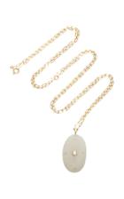 Cvc Stones One-of-a-kind Gloss 18k Gold Stone And Diamond Necklace