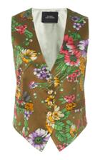 Moda Operandi Marc Jacobs Floral-print Silk-cotton Tailored Vest Size: Xs