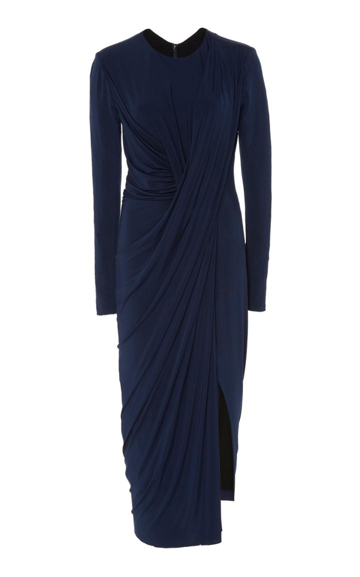 Jason Wu Collection Long Sleeve Draped Jersey Dress