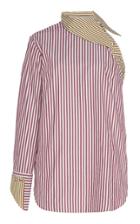 Moda Operandi Silvia Tcherassi Tania Striped Cotton-poplin Top Size: S