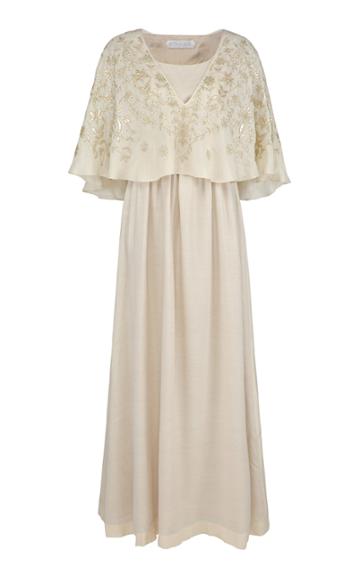 Bthaina Floral Embroidered Caftan