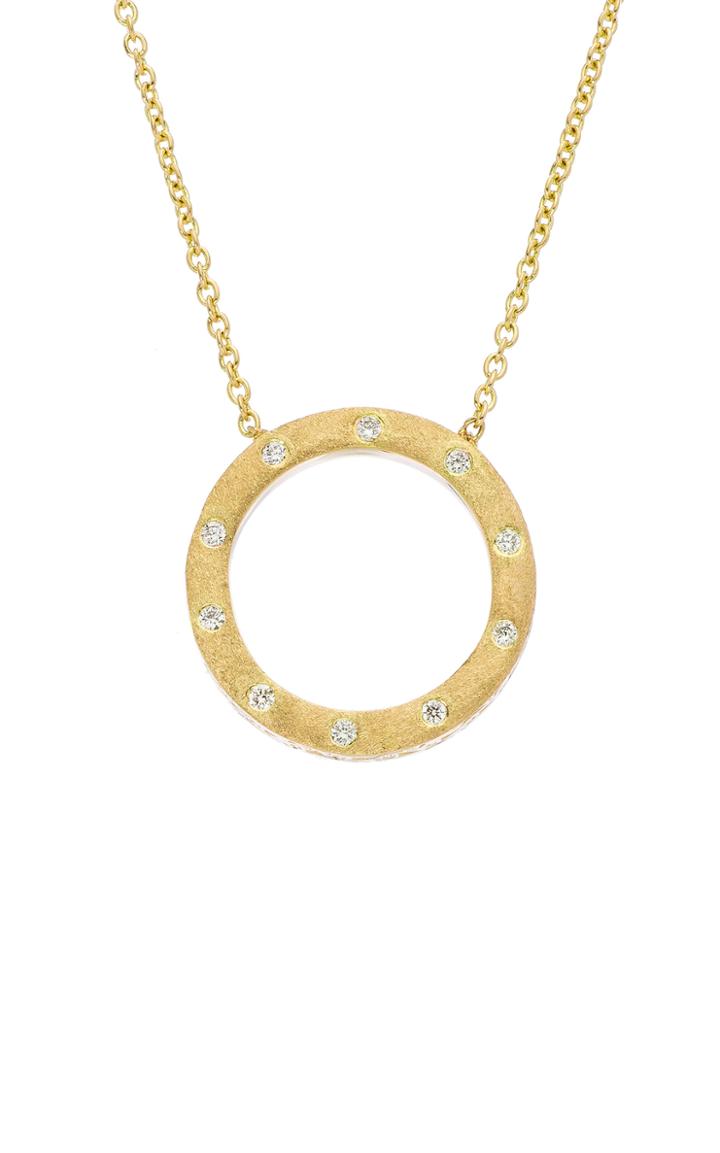 Sethi Couture Dunes Small 18k Yellow-gold And Diamond Circle Necklace