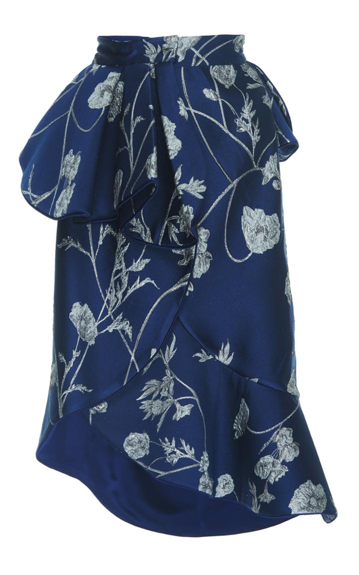 Johanna Ortiz Cngaro Ruffled Jacquard Skirt