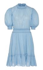 Bytimo Smocked Cotton Organza Mini Dress