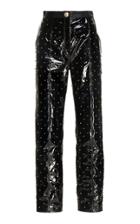 Balmain Studded Patent Leather Trousers