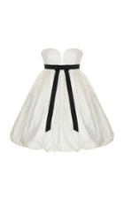Rasario Sweetheart Silk Bubble Mini Dress