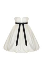 Rasario Sweetheart Silk Bubble Mini Dress