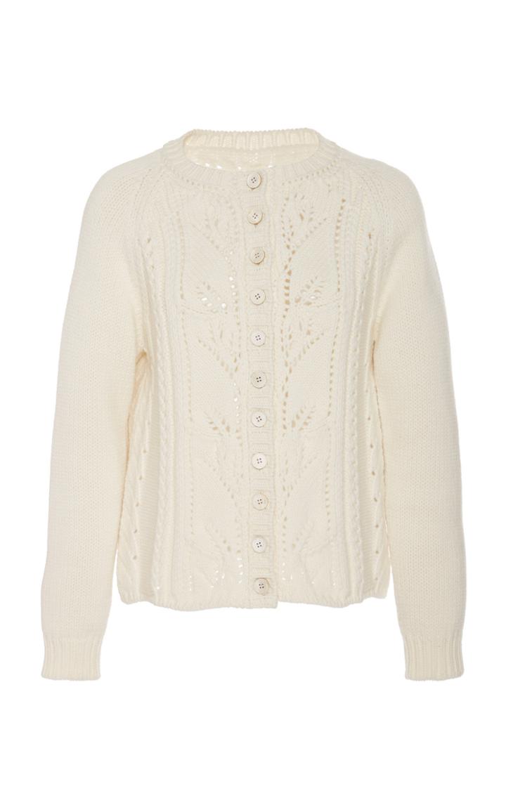 Brock Collection Perfect Pointelle Knit Cardigan