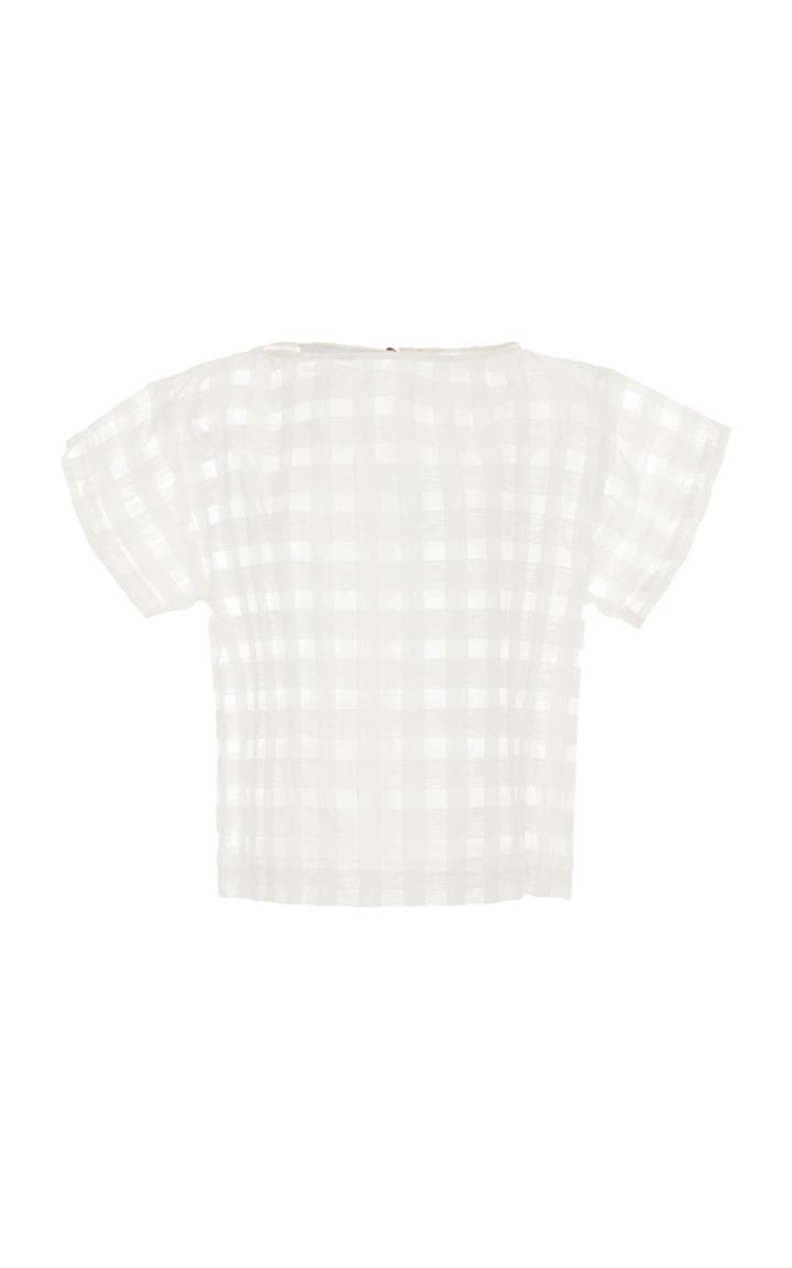 Christine Alcalay Checkered Boxy Tee