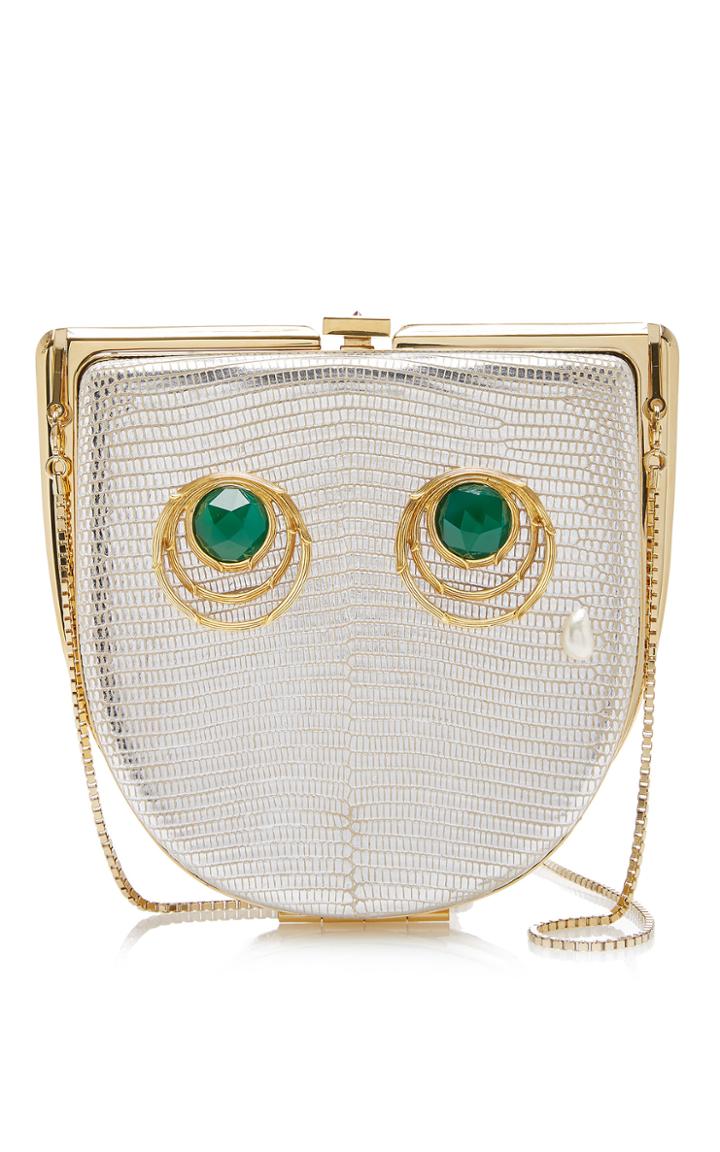 Ines Figaredo Her Iguana Skin Clutch