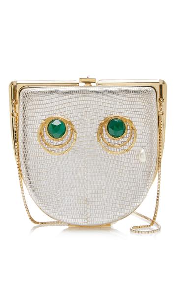 Ines Figaredo Her Iguana Skin Clutch