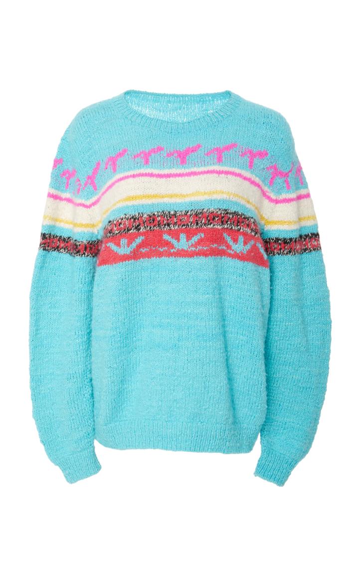 The Elder Statesman South American Hand Knit Sweater