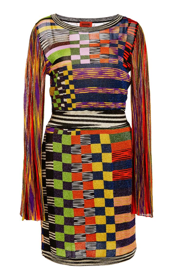 Missoni Butterfly Sleeve Mini Dress