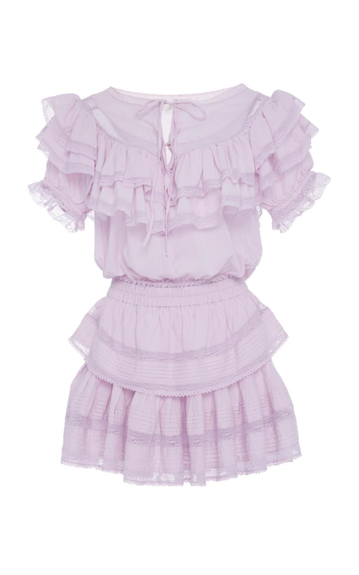 Loveshackfancy Liv Mini Ruffle Dress