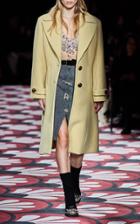 Moda Operandi Miu Miu Embellished Button-front Knit Skirt