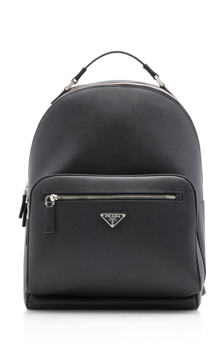 Prada Textured-leather Backpack