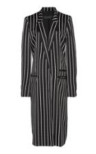 Haider Ackermann Classic Striped Knee Length Coat