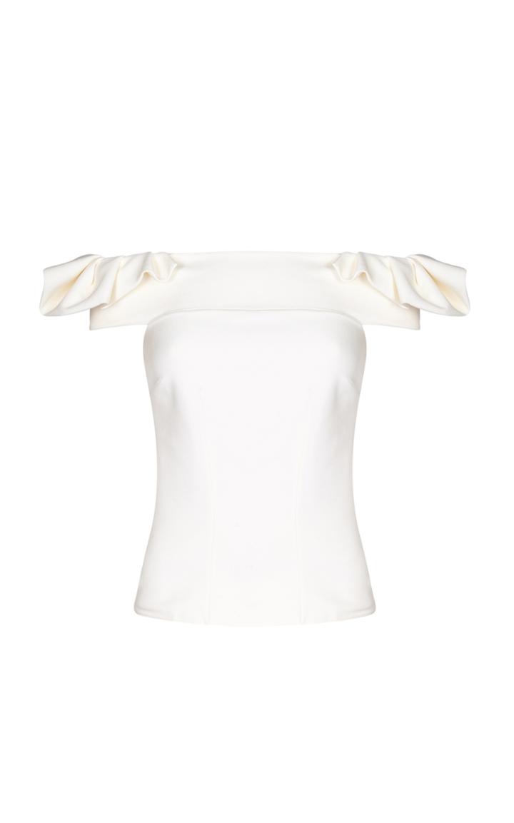Safiyaa Naenia Ruffle Off The Shoulder Top