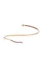 Nadine Ghosn Ruby Pave Serpent Bracelet