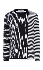 Givenchy Animal Striped Crewneck Sweater