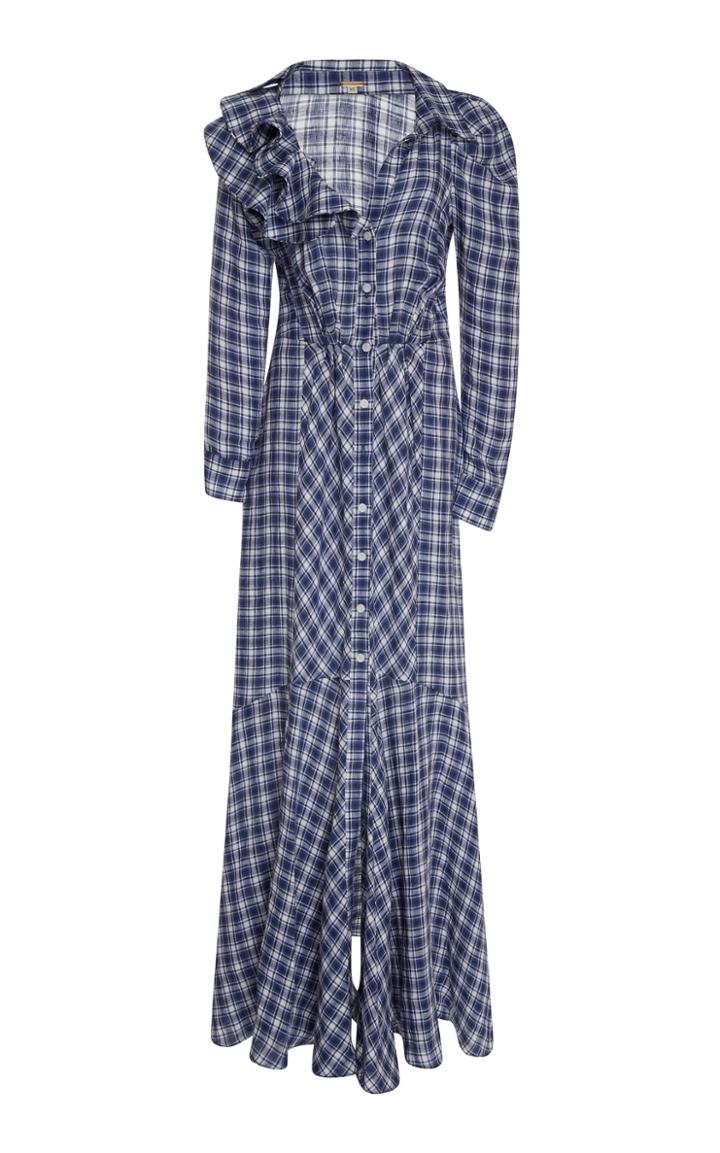 Johanna Ortiz Under New Mexico Skies Tartan Dress
