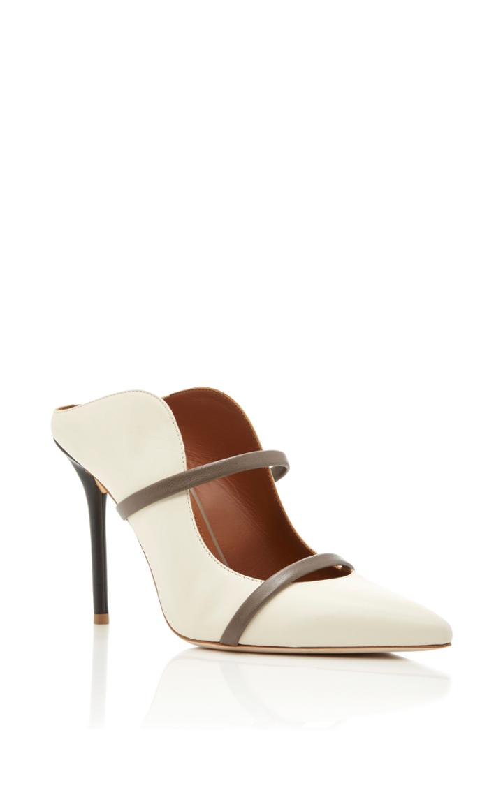Malone Souliers White Maureen Mule