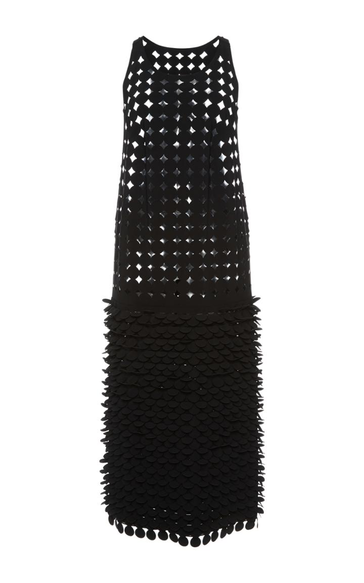Paskal Laser Cut 3d Applique Midi Dress
