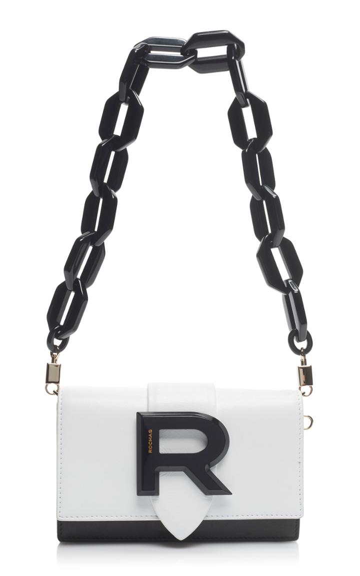 Rochas Femme Baguette Color Block Leather Bag
