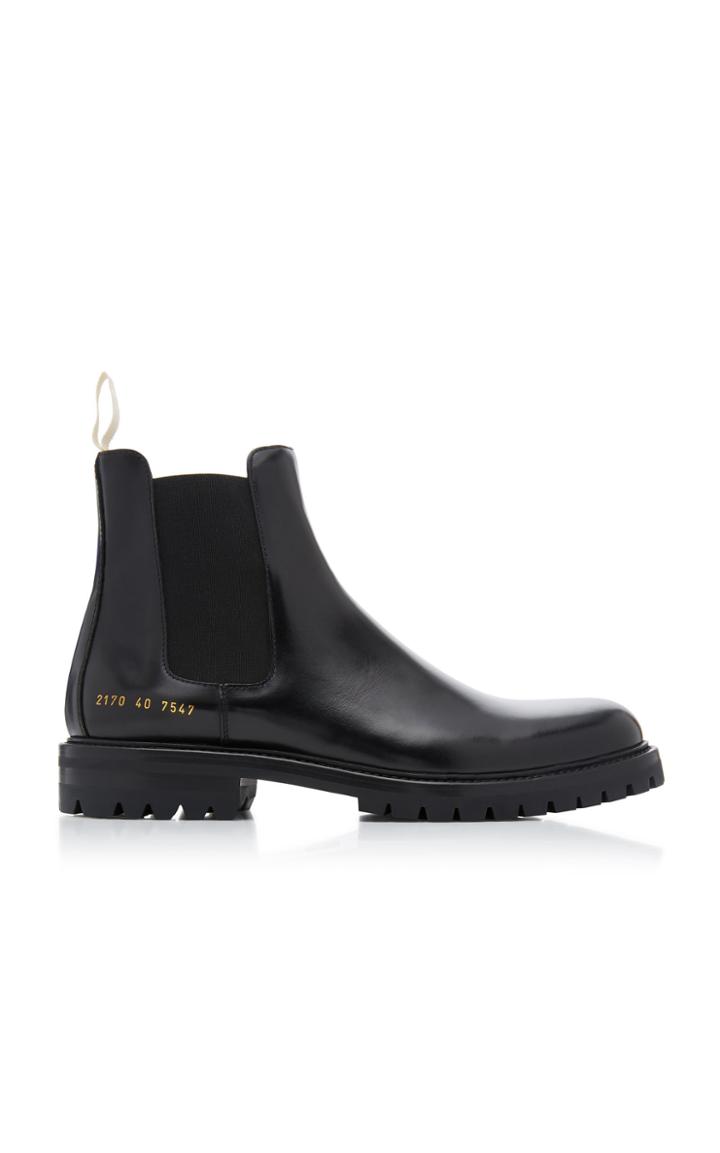 Common Projects Leather Chelsea Boots