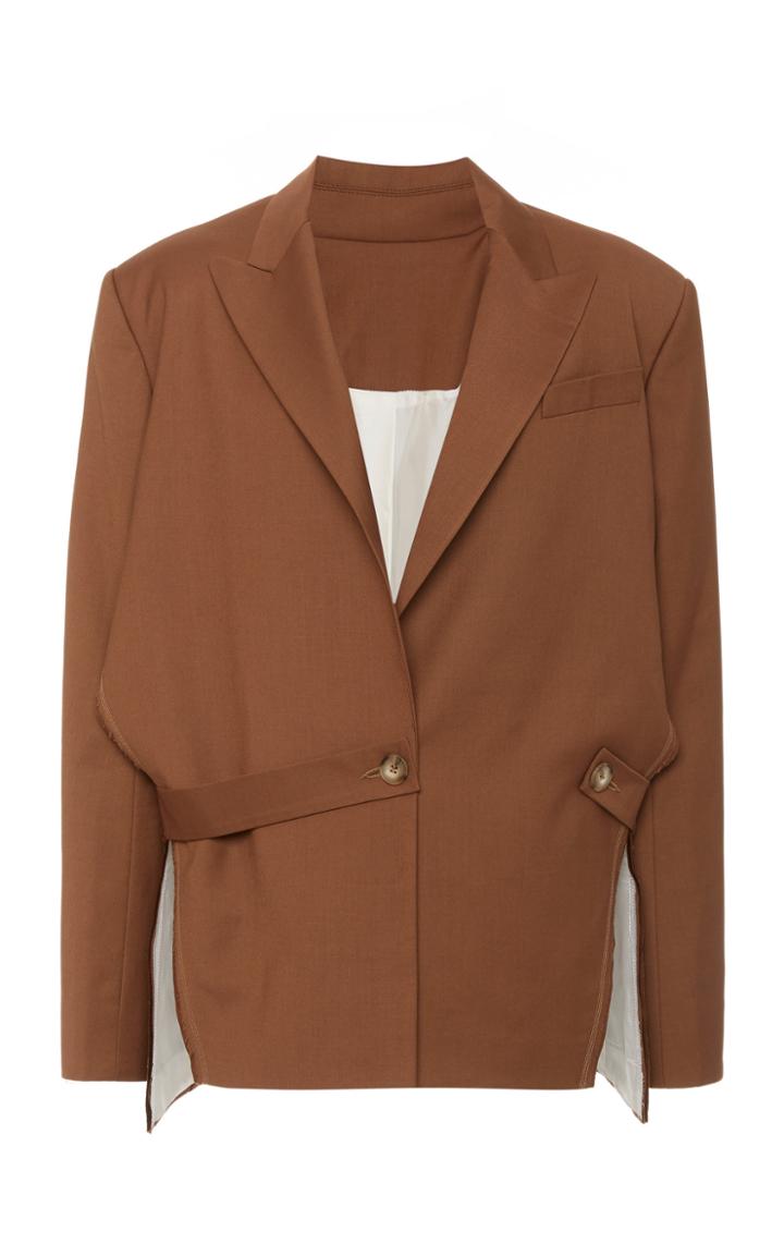 Moda Operandi Olenich Oversized Cutouts Blazer Size: Xs