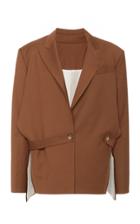 Moda Operandi Olenich Oversized Cutouts Blazer Size: Xs