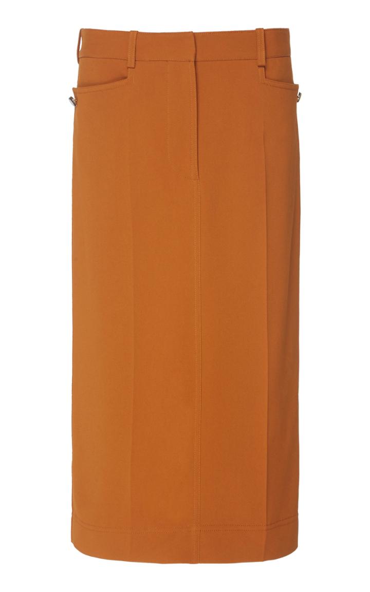 Victoria Beckham Crepe Midi Skirt